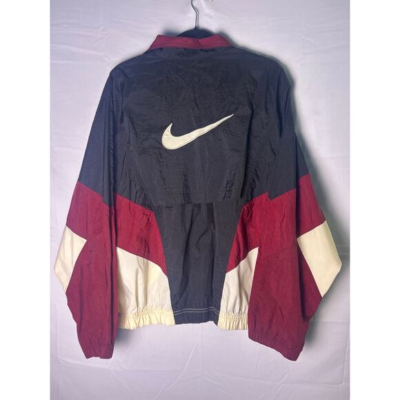 Vintage Nike Full Zip Windbreaker Colorblock Jacket Big Swoosh Men's Size Medium - Picture 2 of 3